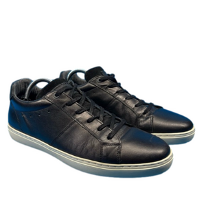 BullBoxer Mens "Thyeo" Black Leather Sneaker Size 10 Black